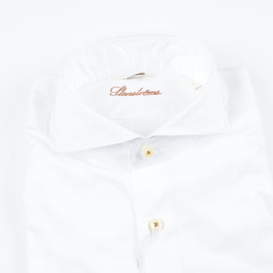 - Fitted Body Soft Twill Shirt - White