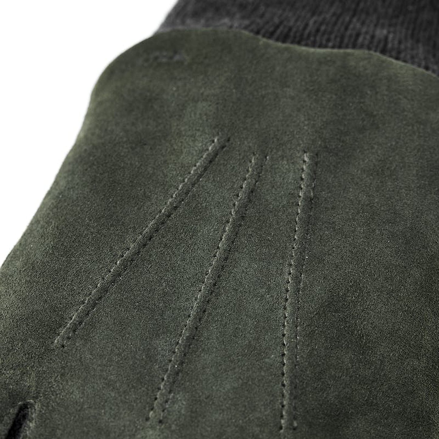 Geoffrey Suede Leather Gloves - Dark Olive