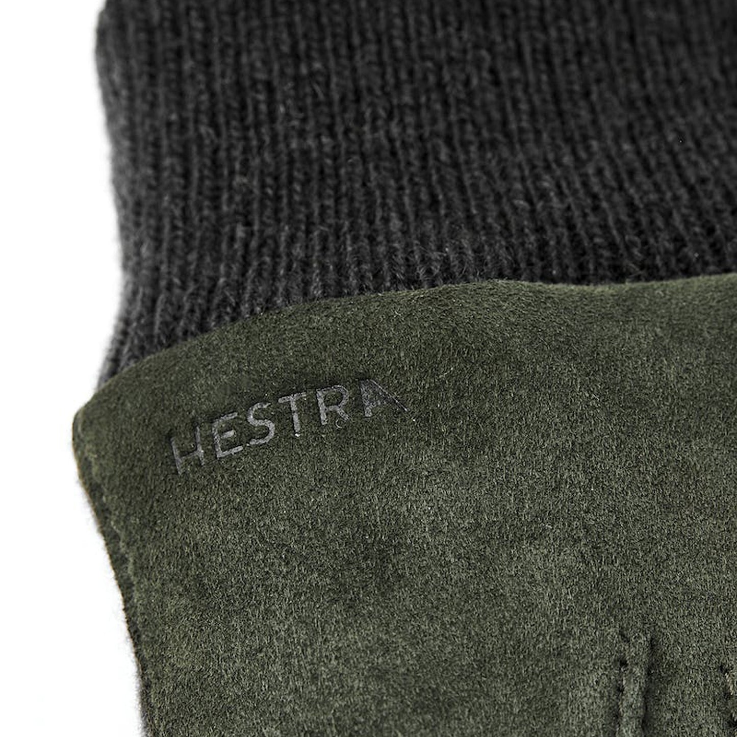Geoffrey Suede Leather Gloves - Dark Olive