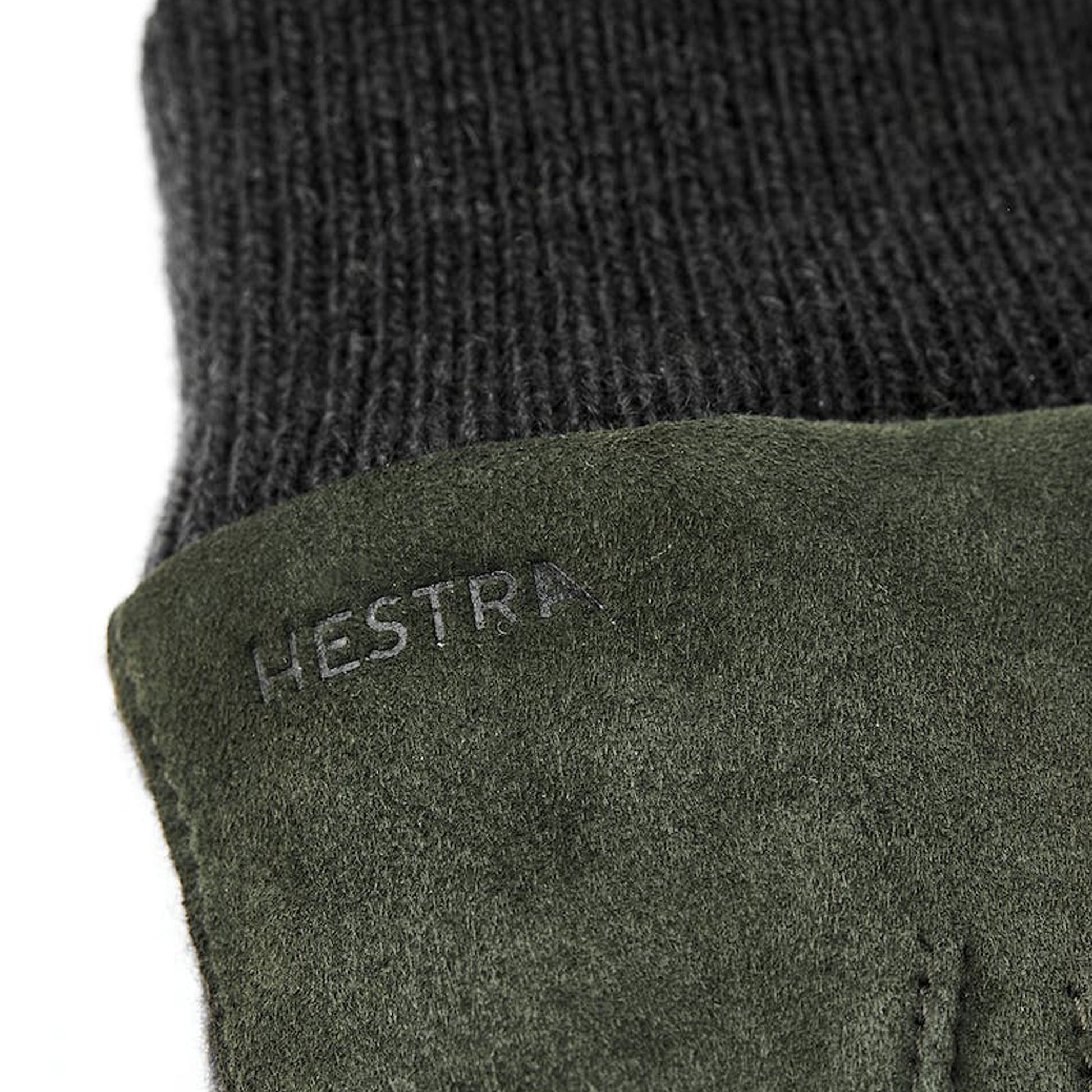 Hestra Geoffrey Suede Leather Gloves - Dark Olive