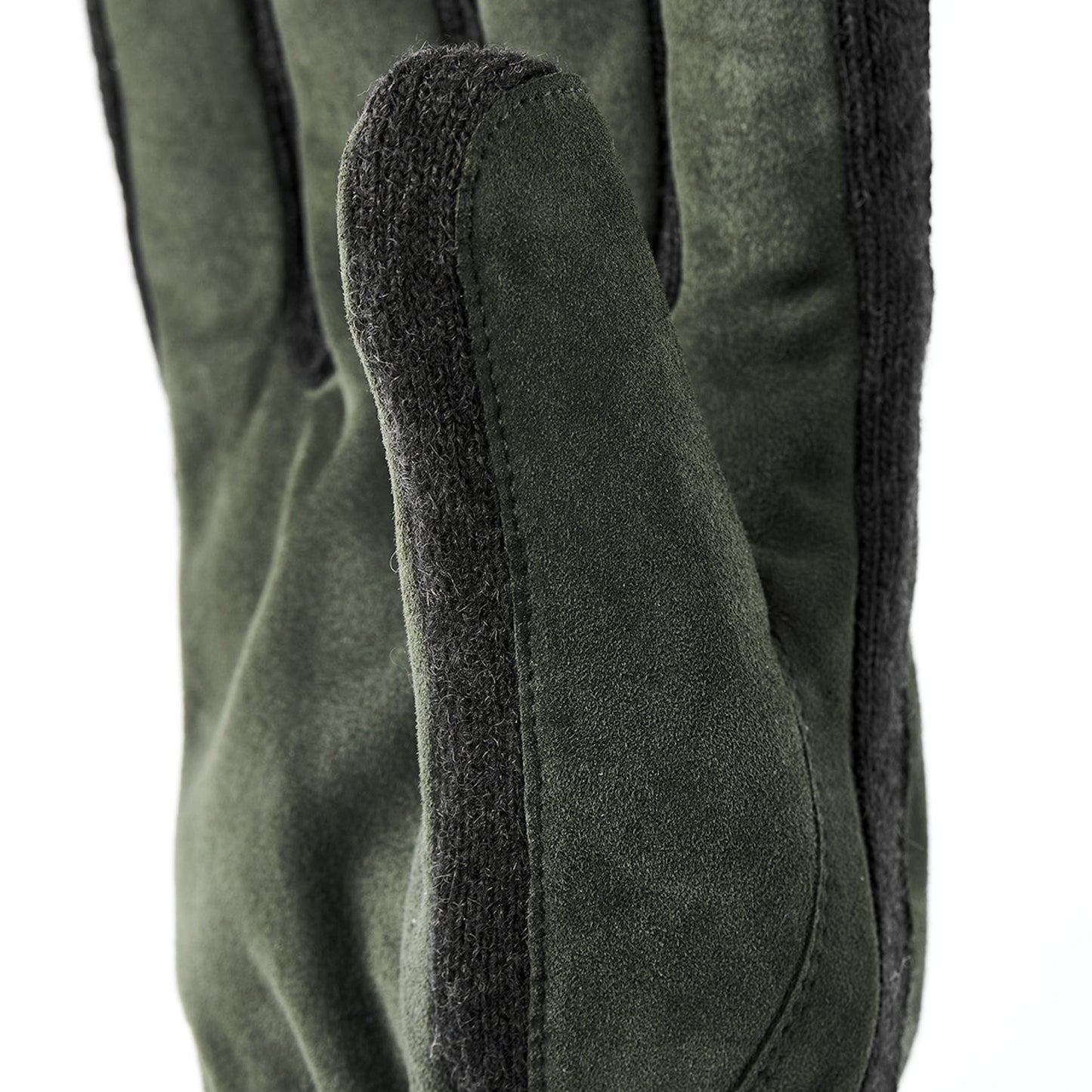 Geoffrey Suede Leather Gloves - Dark Olive