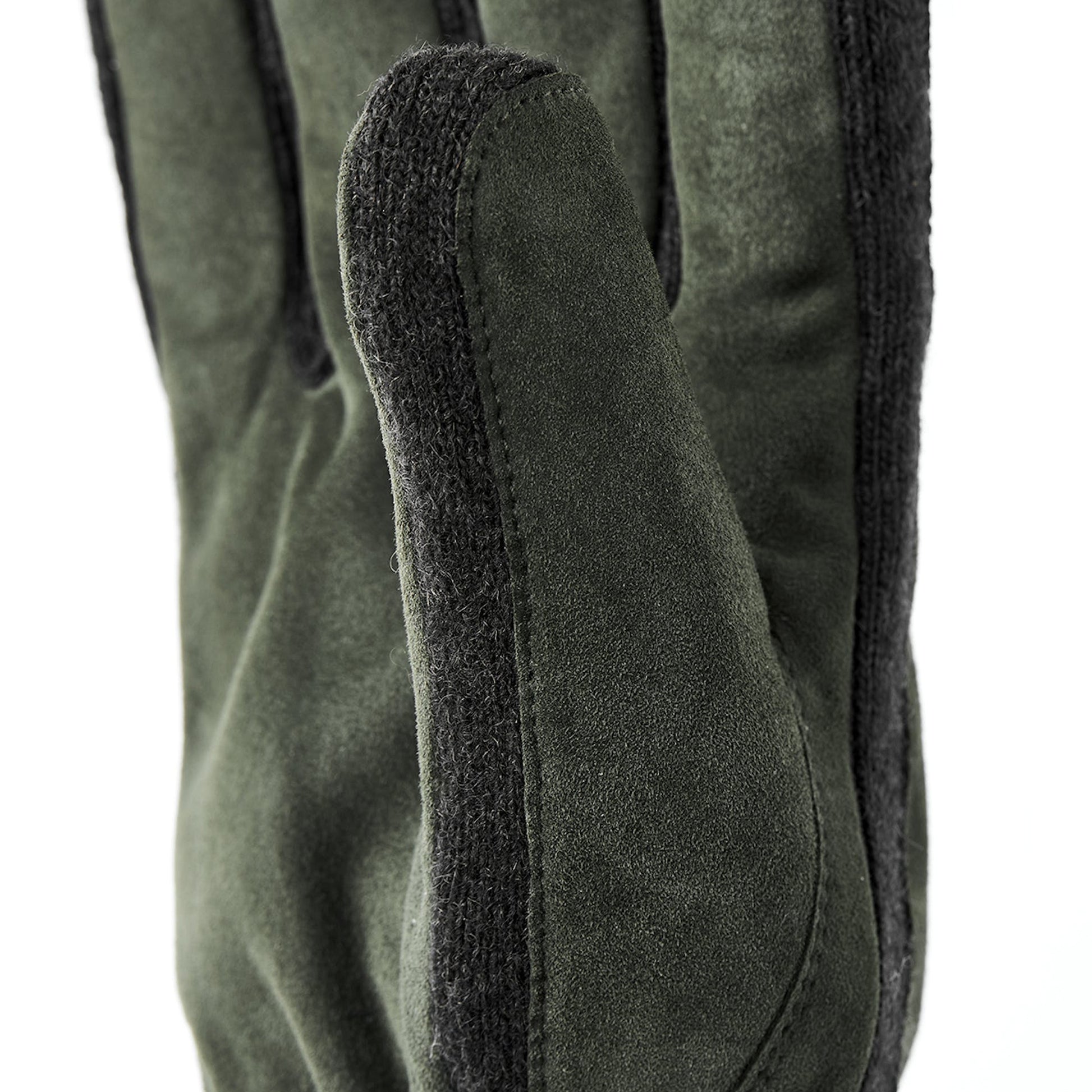 Hestra Geoffrey Suede Leather Gloves - Dark Olive