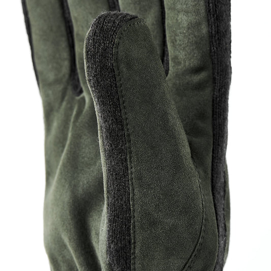 Geoffrey Suede Leather Gloves - Dark Olive