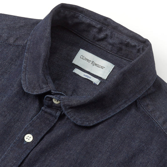- Eton Collar Mullins Shirt - Indigo