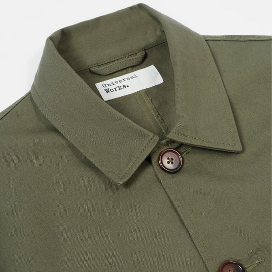 - Twill Bakers Jacket - Light Olive