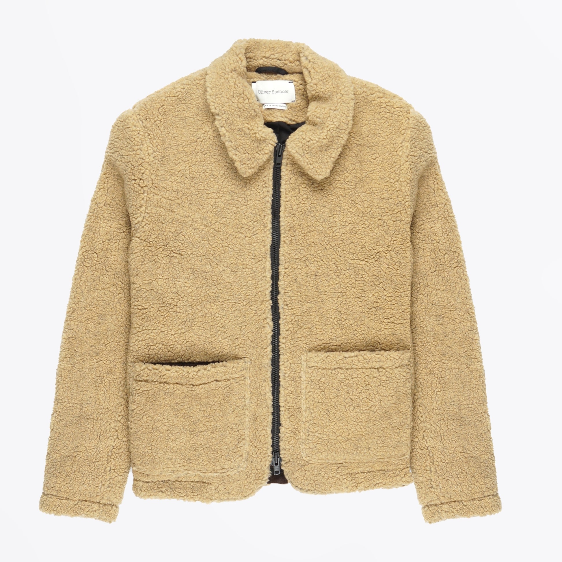 Oliver Lambeth Jacket Fairfax Fleece - Beige