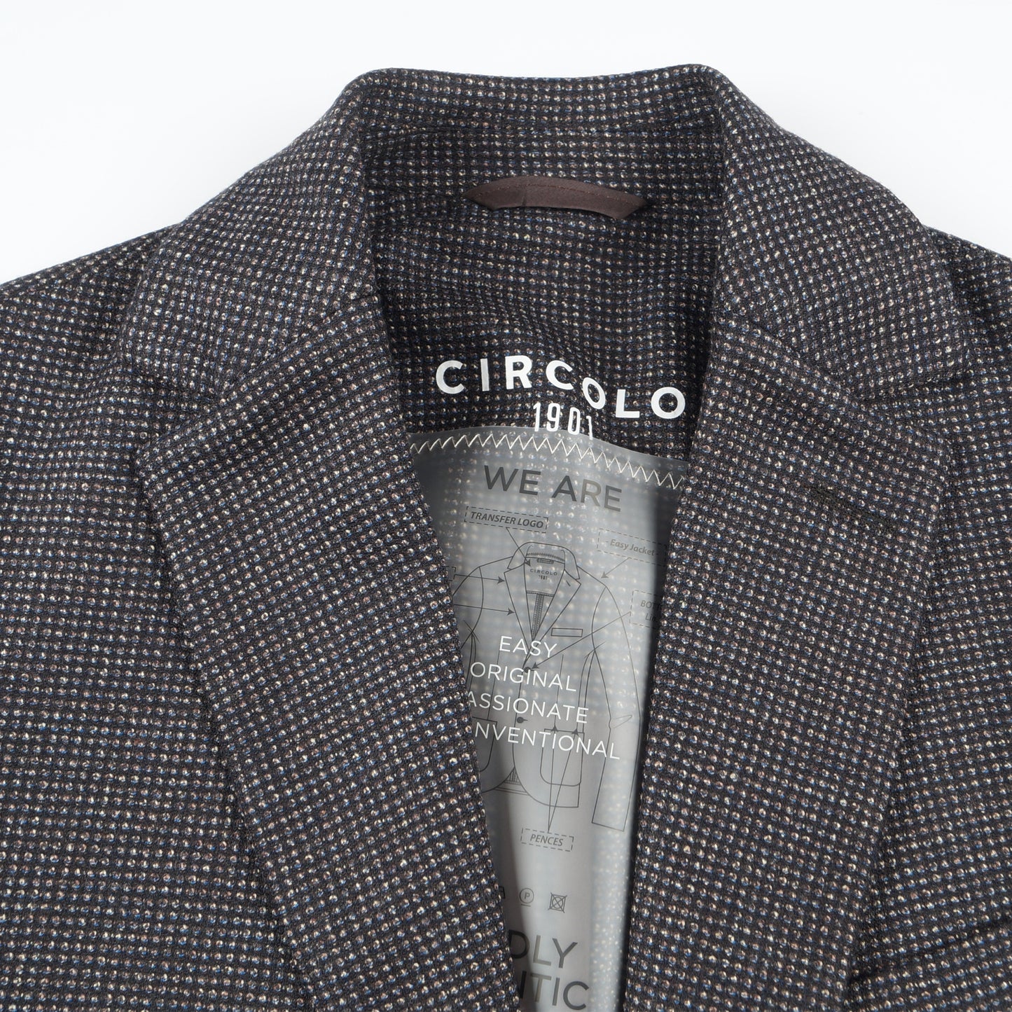 - Wool Cotton Mix Blazer - Multi