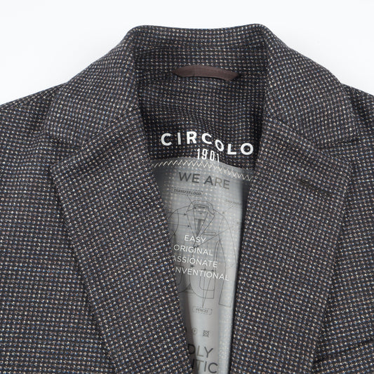 - Wool Cotton Mix Blazer - Multi