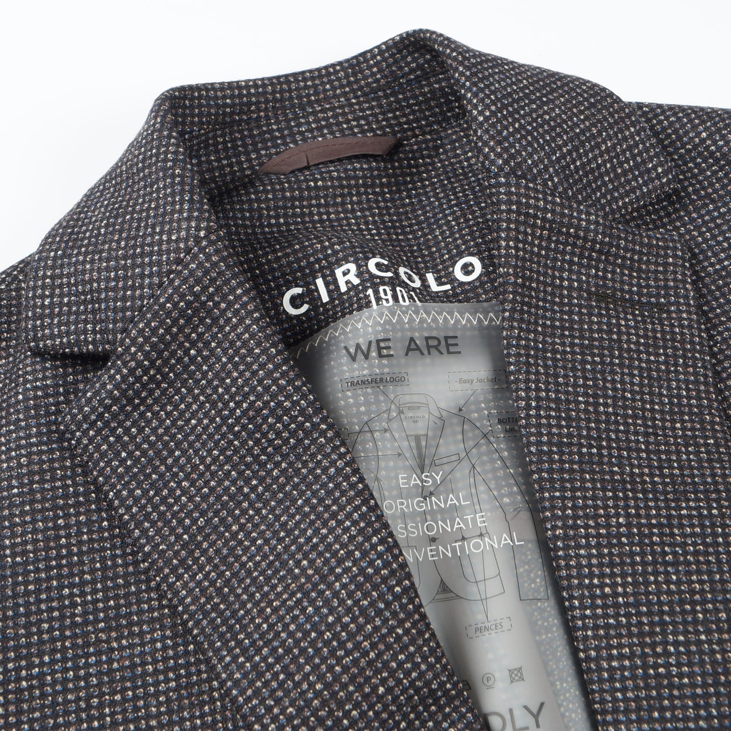 - Wool Cotton Mix Blazer - Multi