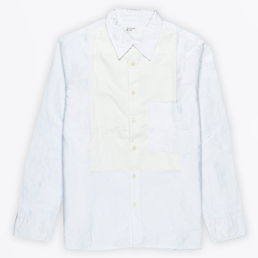 - Oxford Front Corduroy Shirt - White