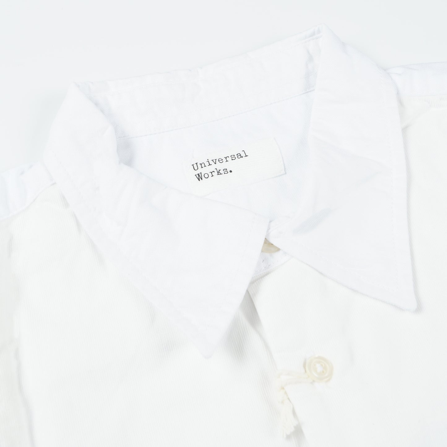 - Oxford Front Corduroy Shirt - White