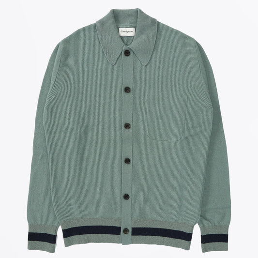 - Britten Knitted Greeves Cardigan - Sea Green