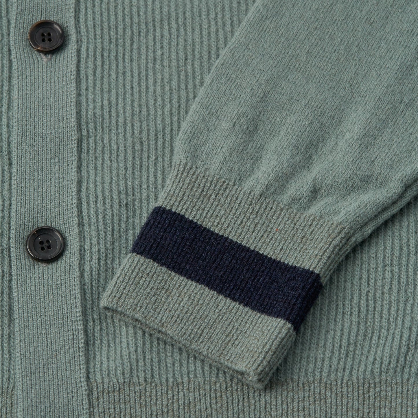 - Britten Knitted Greeves Cardigan - Sea Green