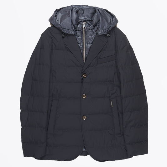 Light Down Padded Blazer - Navy