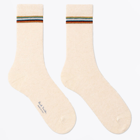 Wooly Signature Sock - Off White