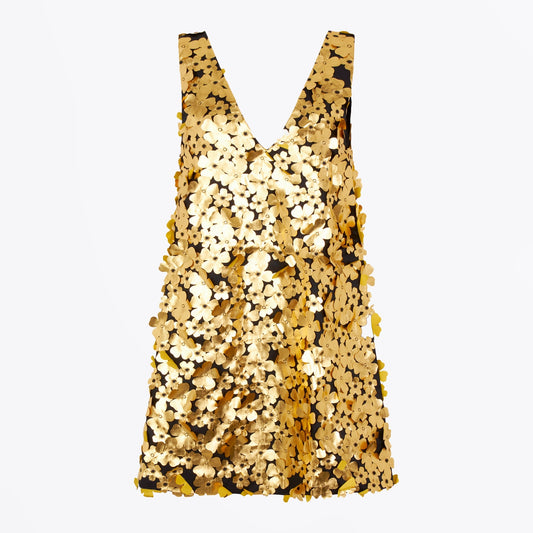- Elena Dress - Golden Flowers
