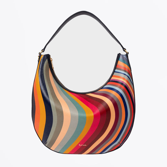 - Swirl Medium Hobo Leather Bag