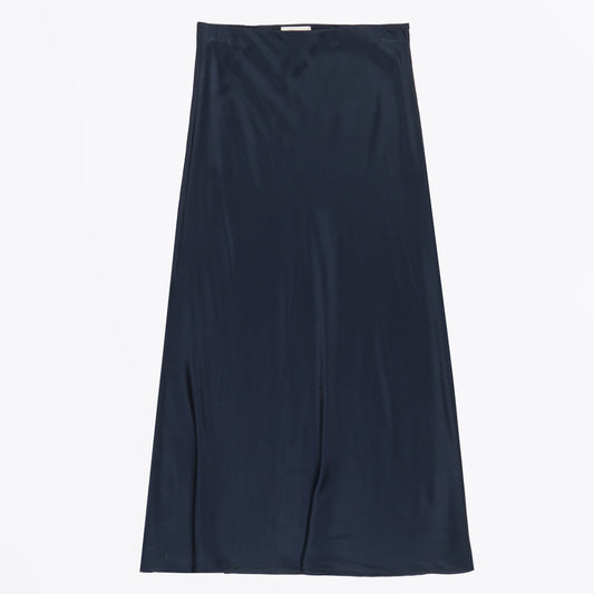 - Viscose Slip Skirt - Navy