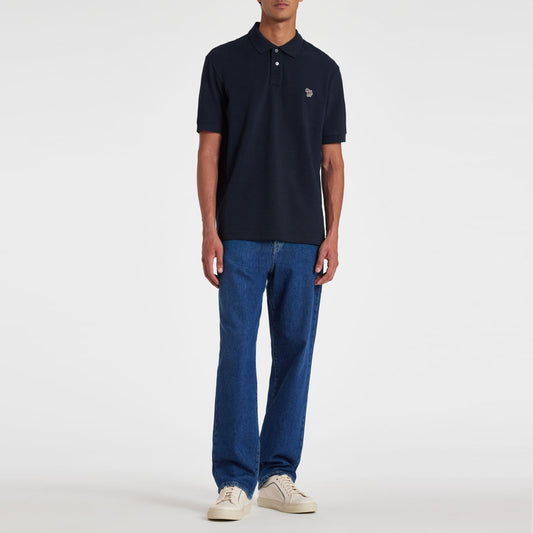 - Zebra Polo Shirt - Dark Navy