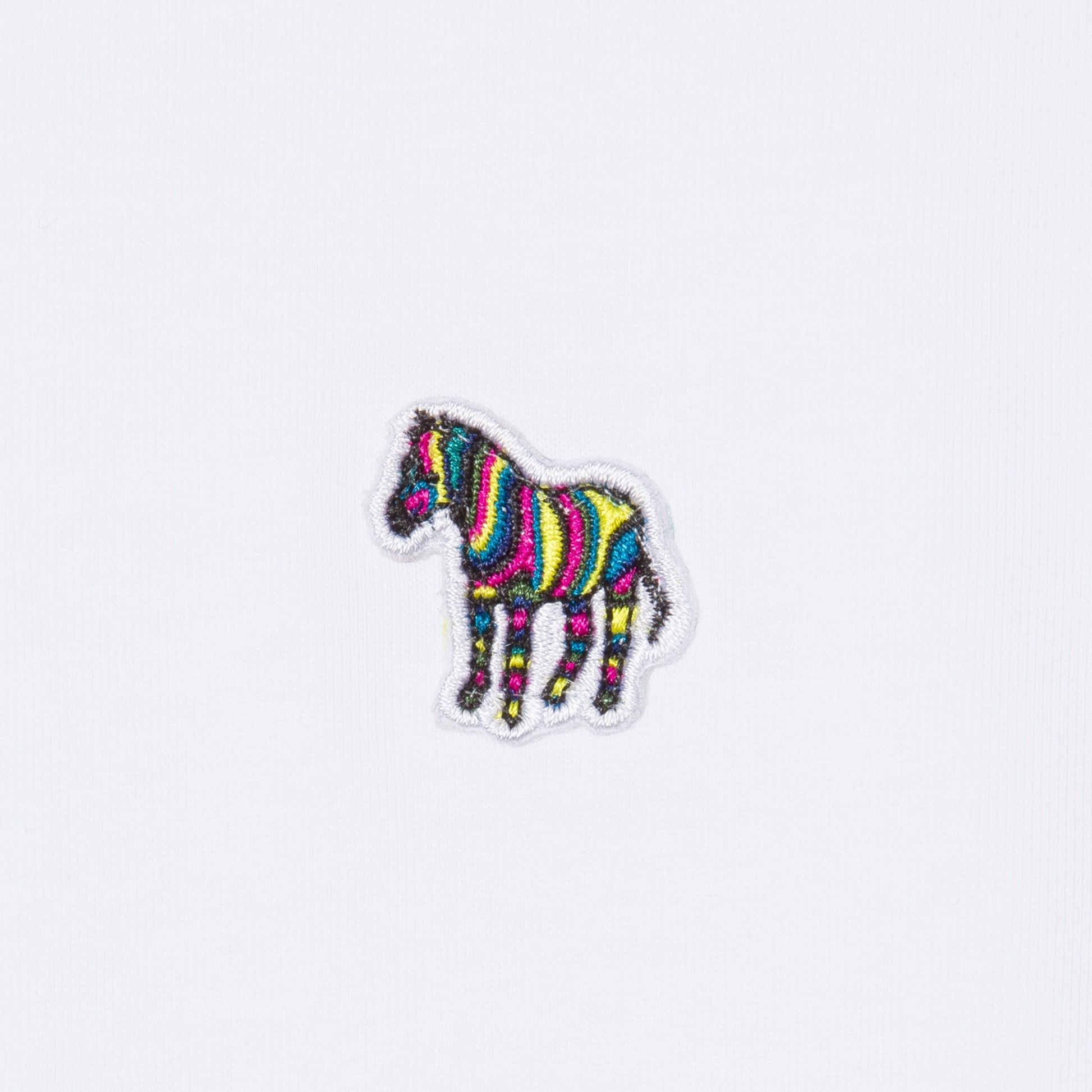 Paul - Zebra Badge T-Shirt - White