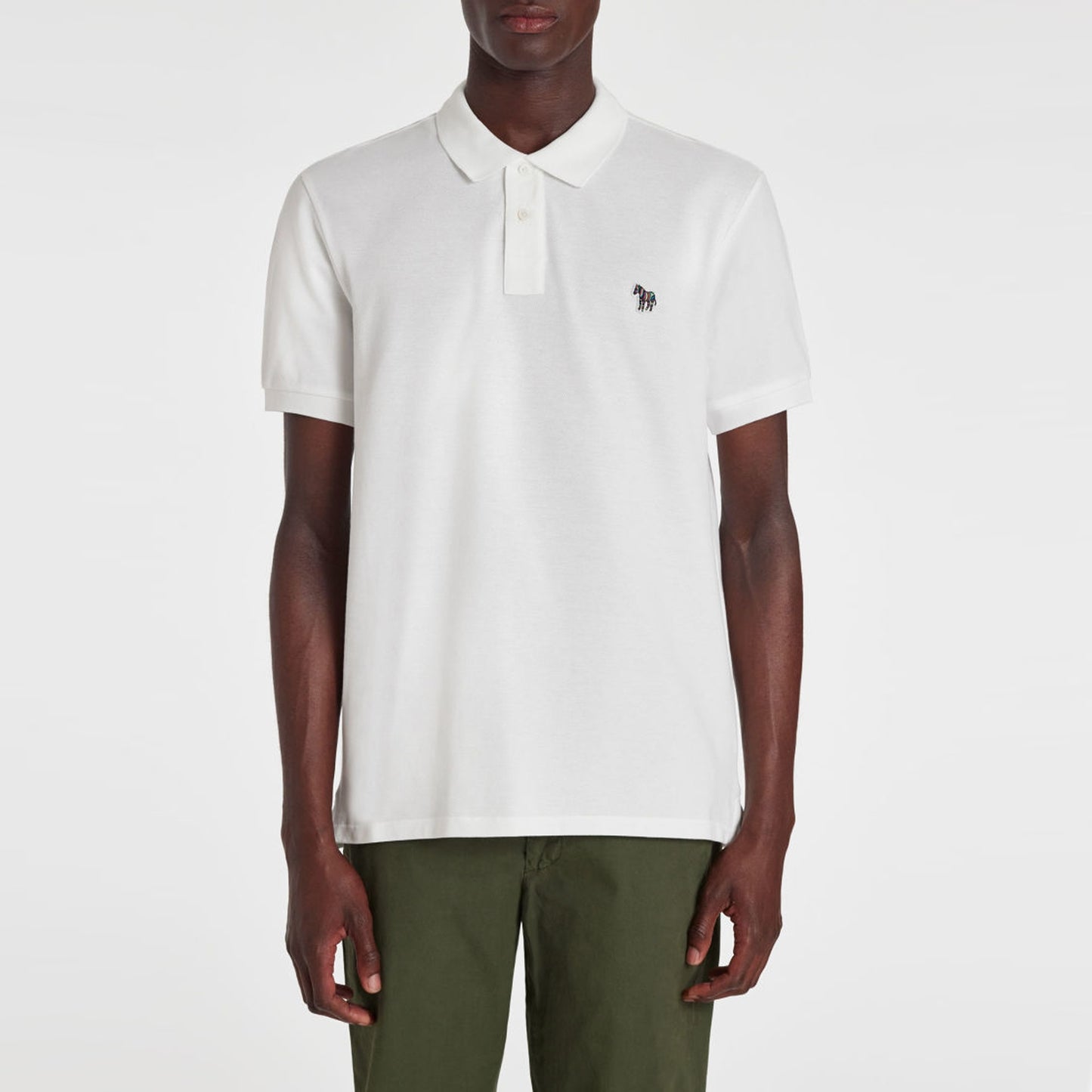 - Zebra Polo Shirt - White