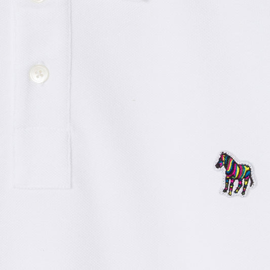 - Zebra Polo Shirt - White