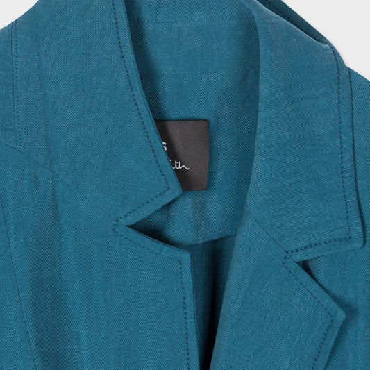 - Elasticated Waist Blazer - Teal