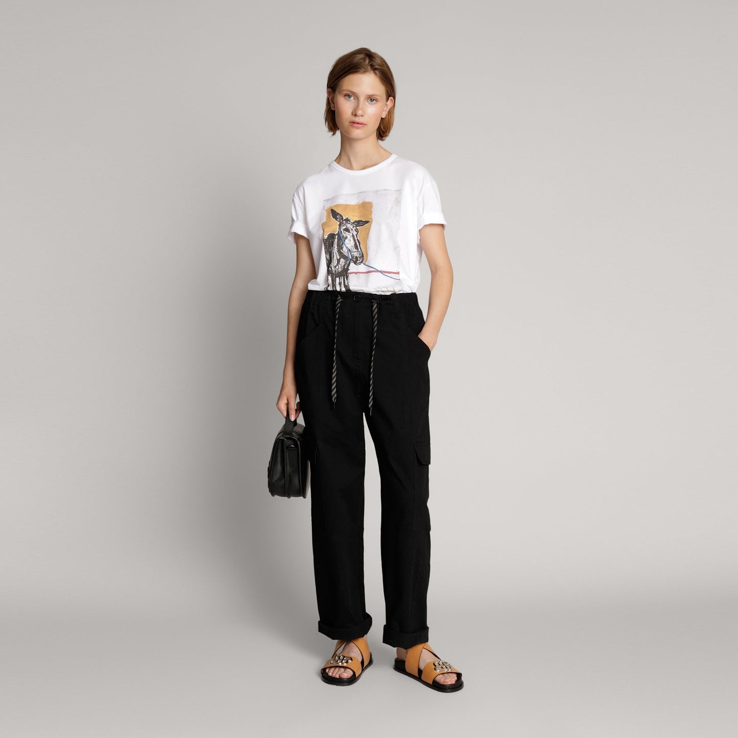 Midi Printed T-Shirt - White