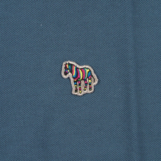 - Zebra Polo Shirt - Indigo