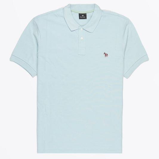 - Zebra Polo Shirt - Light Blue