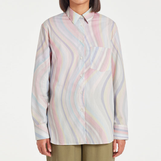 - Cotton Swirl Shirt - Faded Swirl