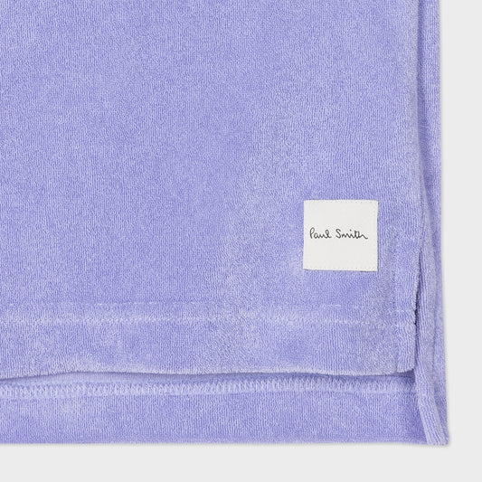 - Towelling Collar Top - Cornflower Blue