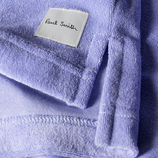 - Towelling Collar Top - Cornflower Blue