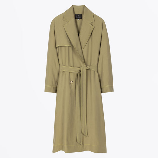 - Belted Coat - Khaki