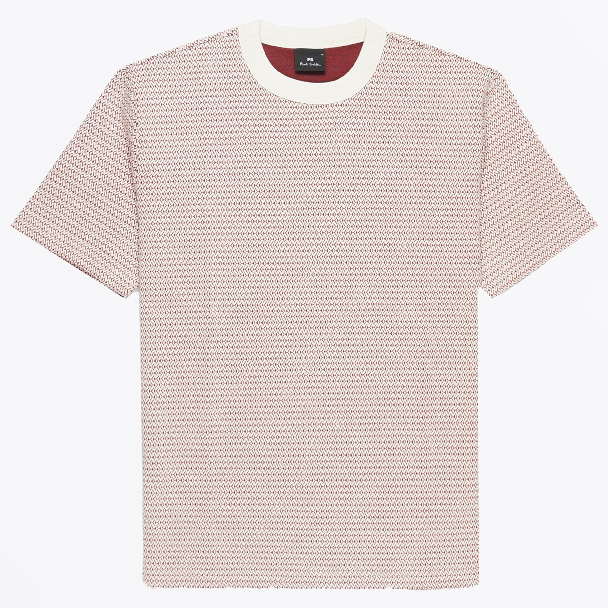 Paul Jacquard Jersey T-Shirt - Red/White