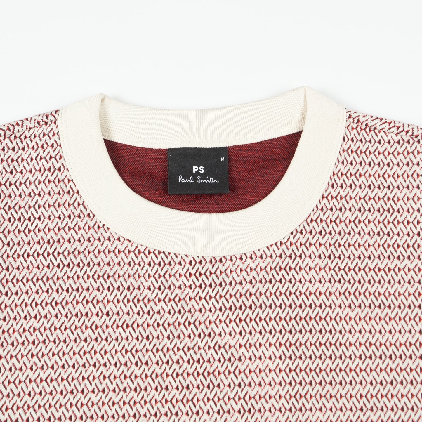 Jacquard Jersey T-Shirt - Red/White