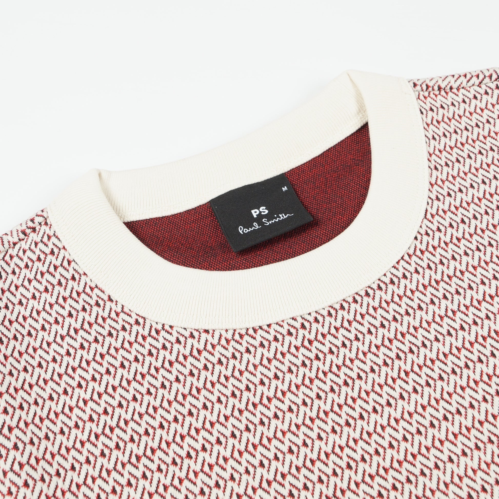 Paul Jacquard Jersey T-Shirt - Red/White