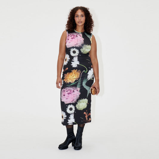 - Danya Dress - Scanned Foliage