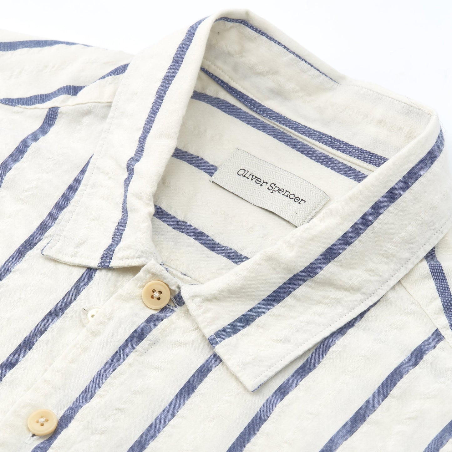 - Riviera Shirt Rickman - White/Blue