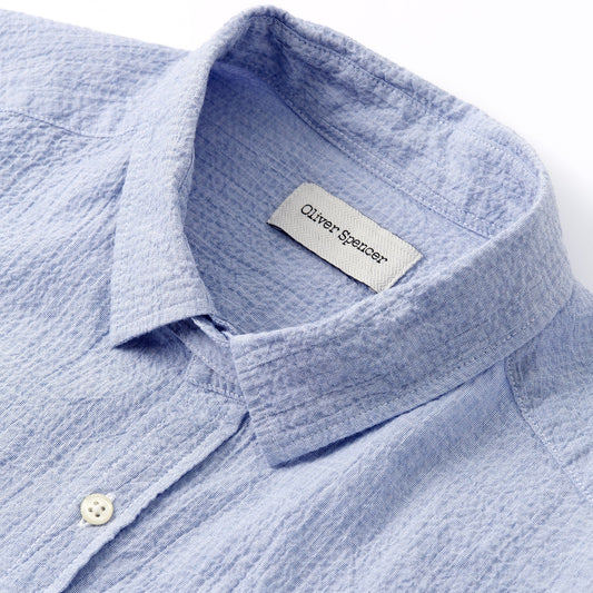 - Clerkenwell Tab Shirt Hughes - Blue