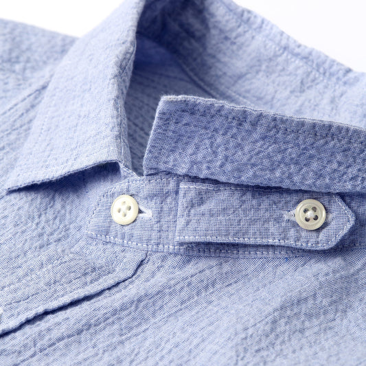 - Clerkenwell Tab Shirt Hughes - Blue