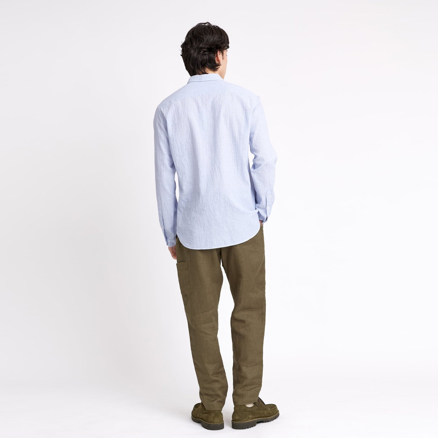 - Clerkenwell Tab Shirt Hughes - Blue