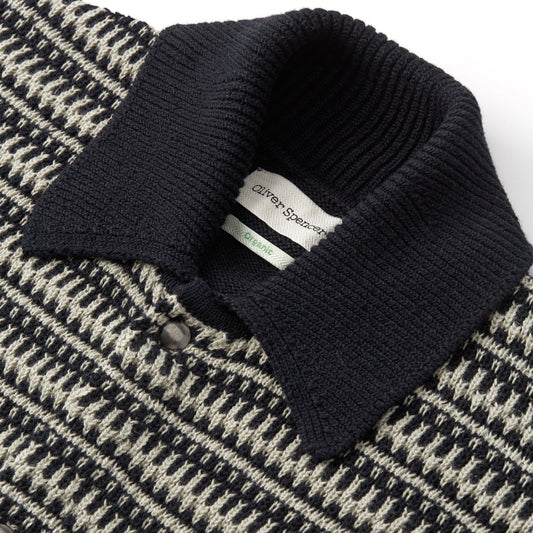 - Roxwell Knitted Jacket - Navy