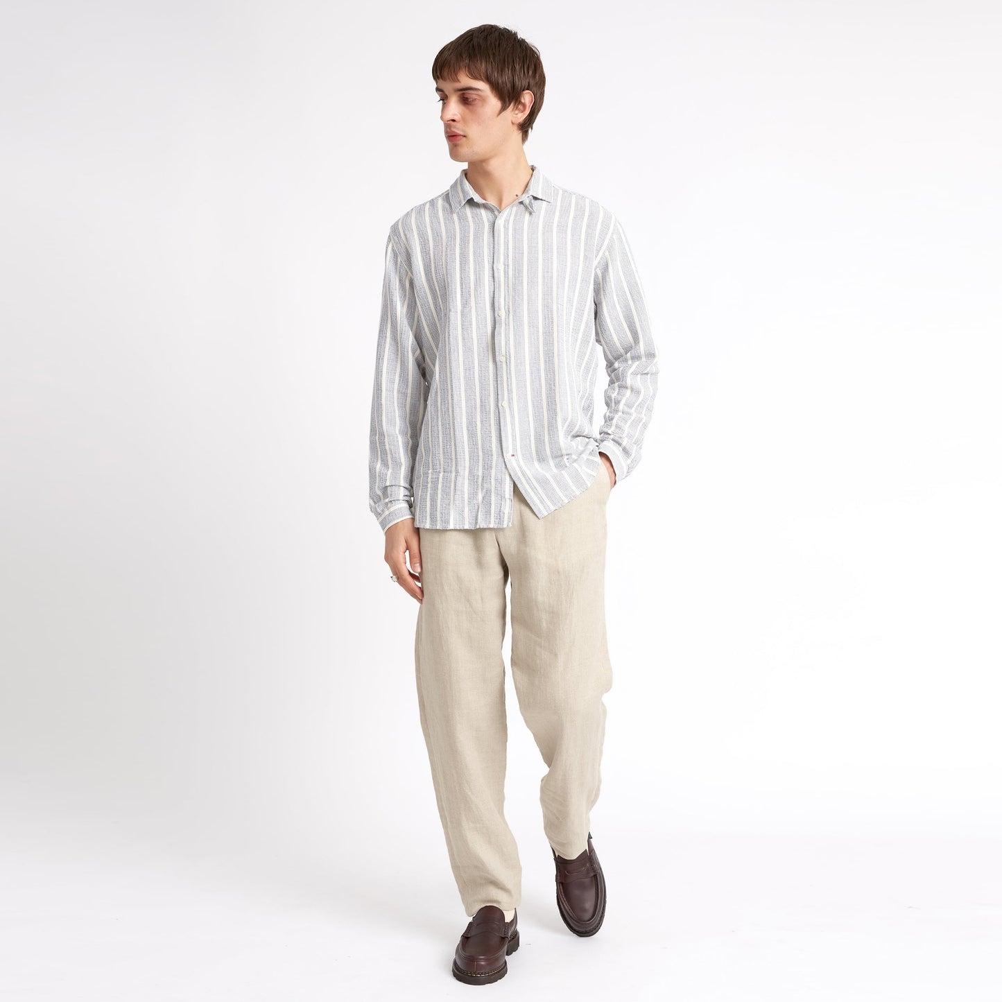 - Clerkenwell Tab Barlow Shirt - Blue