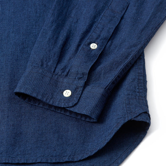 - Eton Collar Lawes Shirt  - Navy