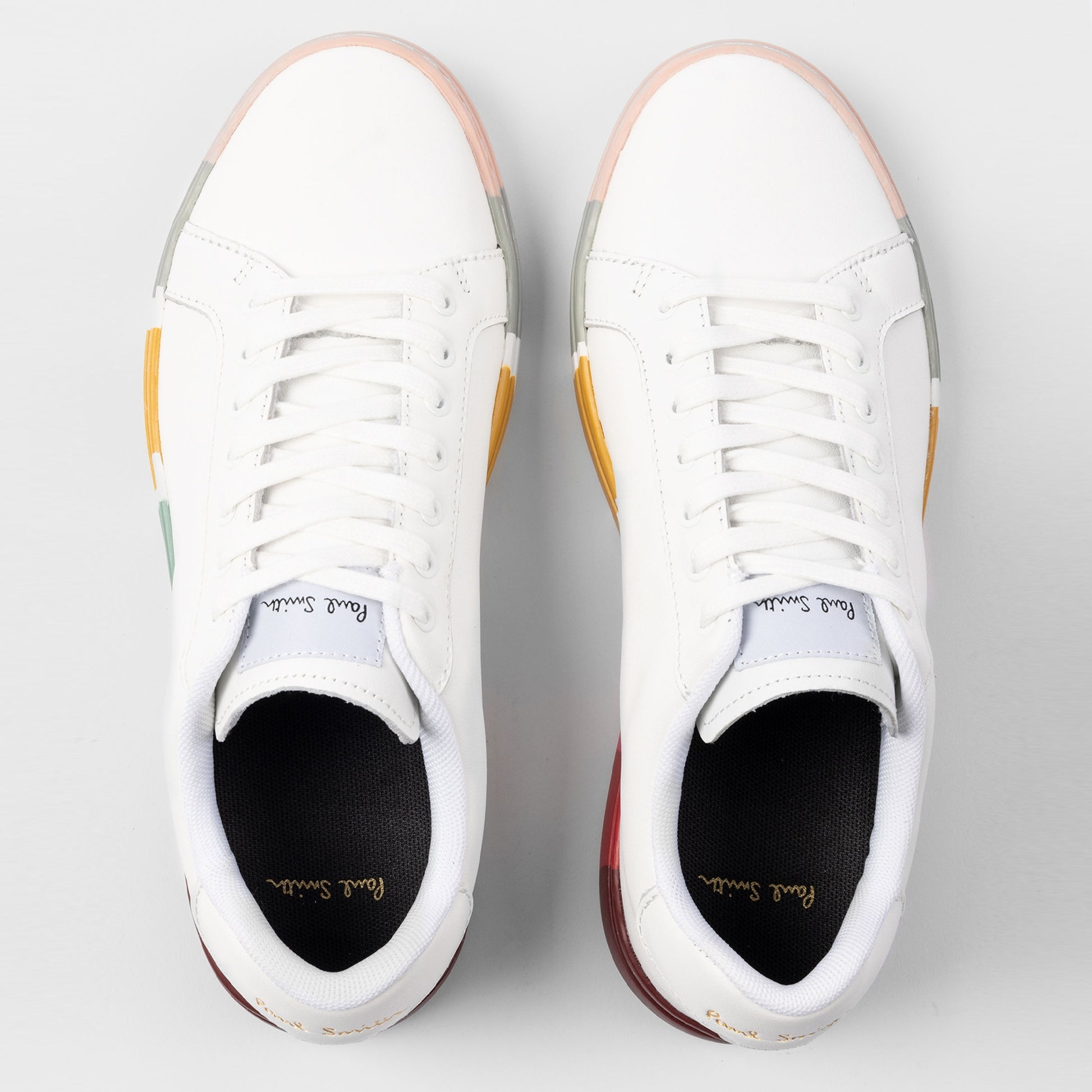 Paul Lapin Swirl Sole Sneakers - White