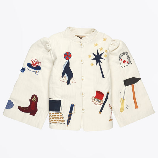 Handcrafted Circus Jacket - Creme