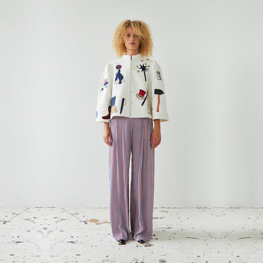 Handcrafted Circus Jacket - Creme
