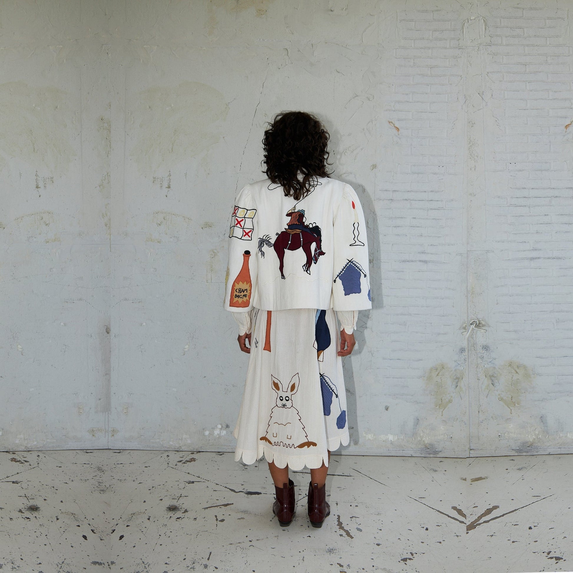 Stella Handcrafted Circus Jacket - Creme