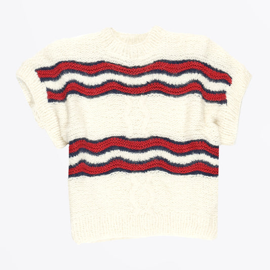 - Fione Handcraft Vest - Creme